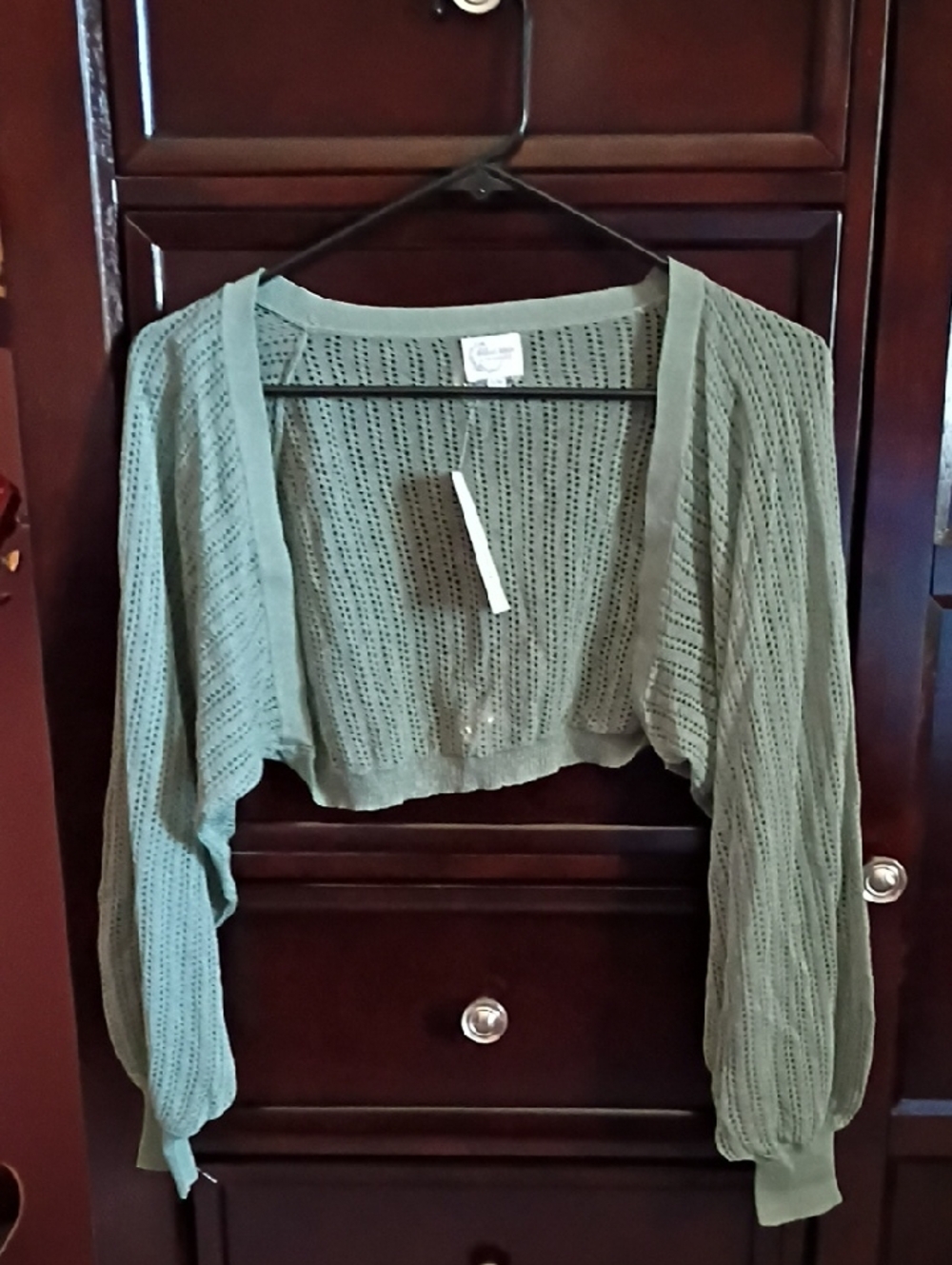 Sage Green Knit Bolero – NWT